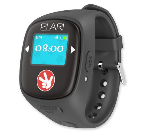 Elari Fixitime 2, Детские часы-телефон c GPS/LBS/WiFi-трекером (черные) - фото