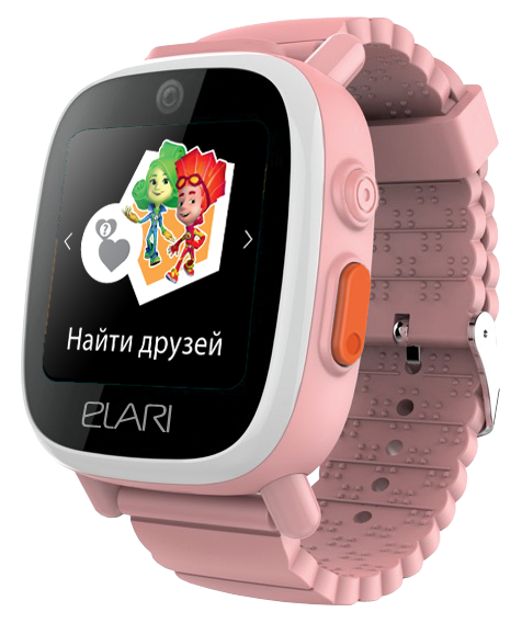 Elari FixiTime 3, Детские GPS/ГЛОНАСС/LBS/WIFI-часы-телефон с двумя камерами и дистанционным управлением (розовые) - фото