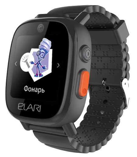 Elari FixiTime 3, Детские GPS/ГЛОНАСС/LBS/WIFI-часы-телефон с двумя камерами и дистанционным управлением (черные) - фото