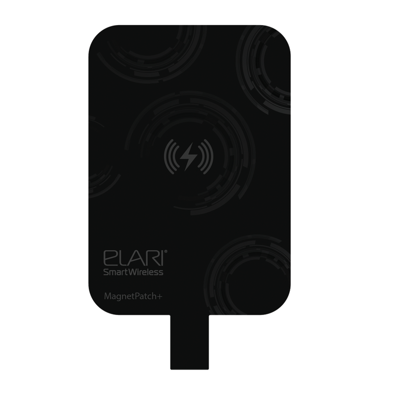 Магнитная накладка Elari MagnetPatch Plus, с USB Type-C (черный) - фото