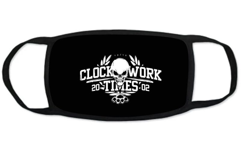 Тканевая защитная маска на лицо Clockwork Times №1 - фото