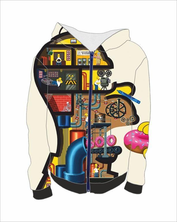 Толстовка 3Д Симпсоны №2 - фото