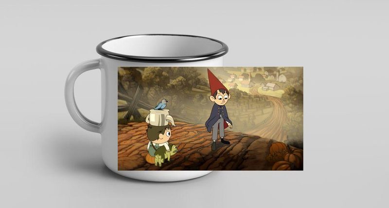 Кружка металлическая эмалированная По ту сторону изгороди, Over the garden wall №2 - фото
