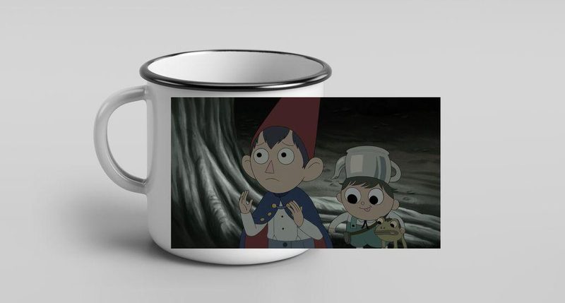 Кружка металлическая эмалированная По ту сторону изгороди, Over the garden wall №1 - фото