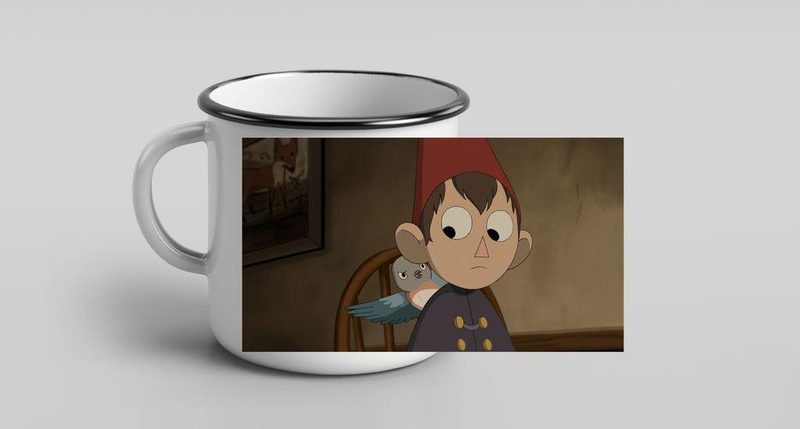 Кружка металлическая эмалированная По ту сторону изгороди, Over the garden wall №3 - фото