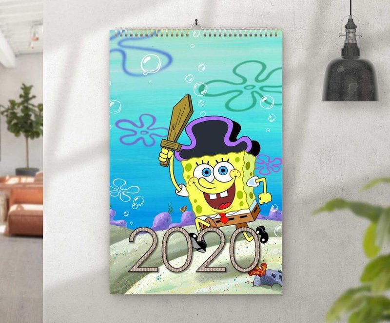 Перекидной календарь на 2020 год Губка Боб, SpongeBob №13 - фото