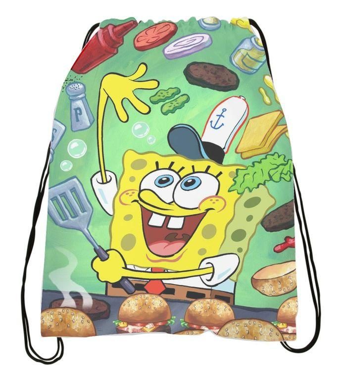 Сумка-мешок для обуви Губка Боб, SpongeBob №13 - фото