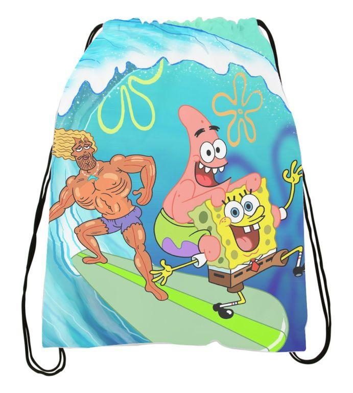 Сумка-мешок для обуви Губка Боб, SpongeBob №12 - фото
