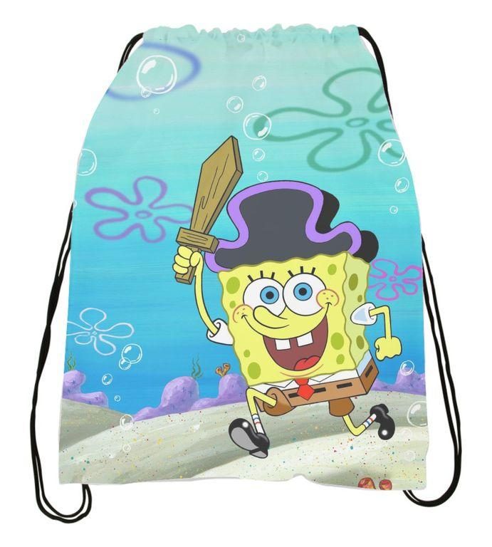 Сумка-мешок для обуви Губка Боб, SpongeBob №14 - фото