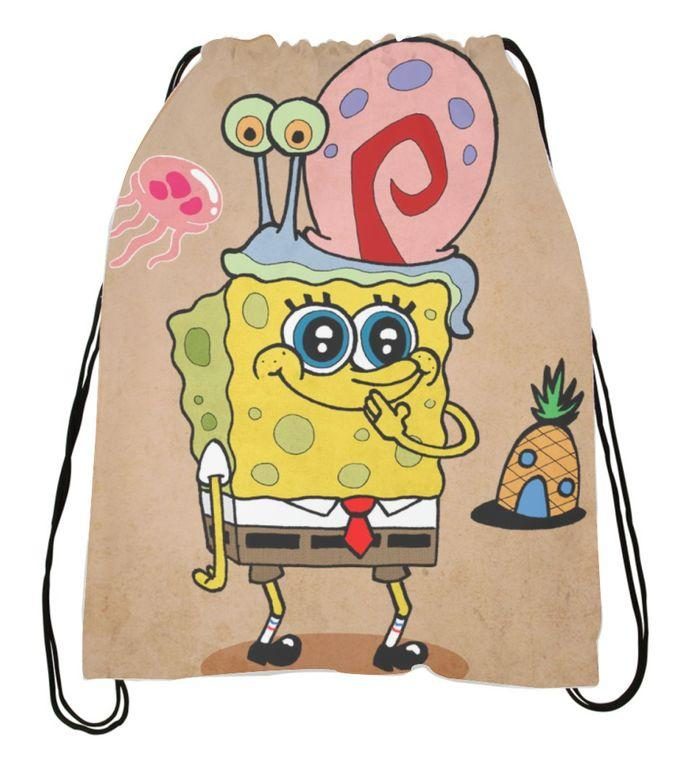 Сумка-мешок для обуви Губка Боб, SpongeBob №15 - фото