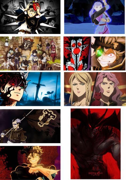 Наклейки, стикеры Черный Клевер, Black Clover №1 - фото