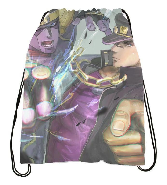 Сумка-мешок для обуви Невероятные приключения ДжоДжо, JoJo’s Bizarre Adventure №17 - фото