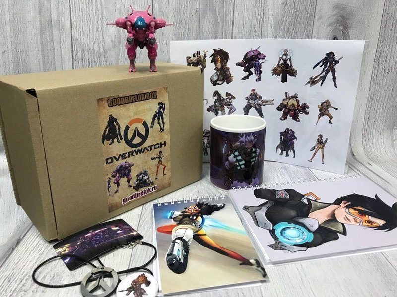 Бокс большой с 3D фигуркой Overwatch, Овервотч - фото