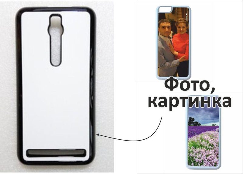 Чехол на телефон ASUS Zenfone 2 Laser ZE551PL (пластик) с вашим фото, картинкой - фото