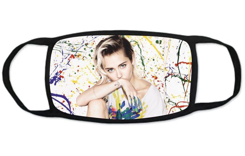 Тканевая защитная маска на лицо Майли Сайрус, Miley Ray Cyrus №1 - фото