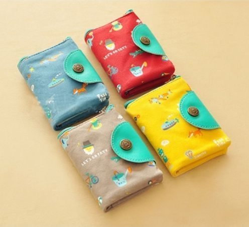 Кошелек-кардхолдер Colorful Items (разные цвета) (Выбор цвета: Красный) - фото