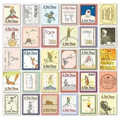 Набор наклеек Stamp Sticker - Le Petit Prince - фото