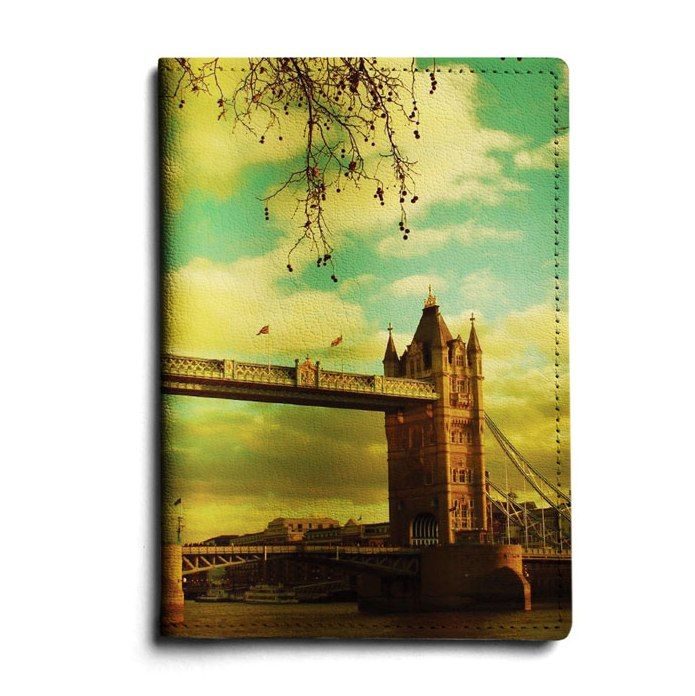 Кожаная обложка для автодокументов Tower Bridge - фото
