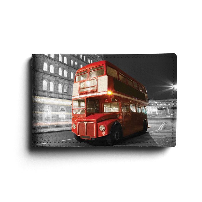 Кожаная визитница London Bus - фото
