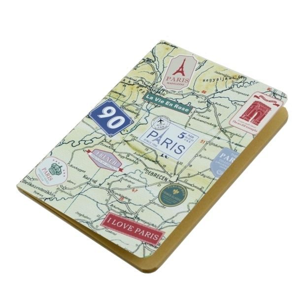 Тетрадь-скетчбук Paris Stamp Map - фото