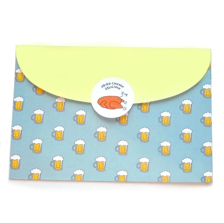 ​Папка- конверт «Chicken & Beer» - Blue - фото