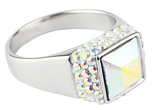Серебряное кольцо с кристаллами Swarovski Мечта - фото
