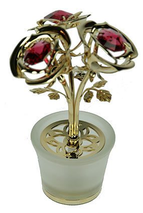Фигурка декоративная Swarovski Три розы - фото