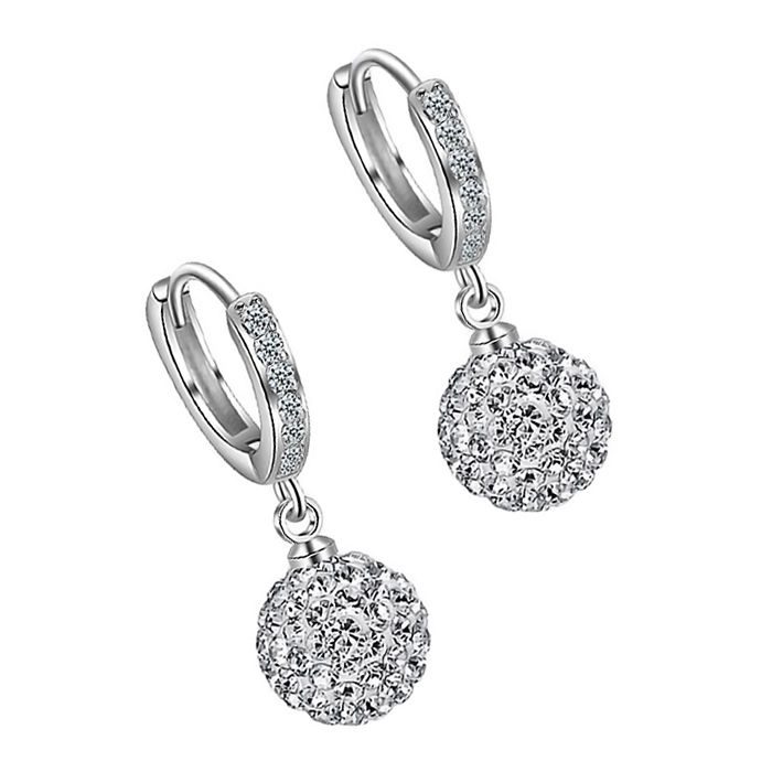 Серьги Swarovski Шар - фото