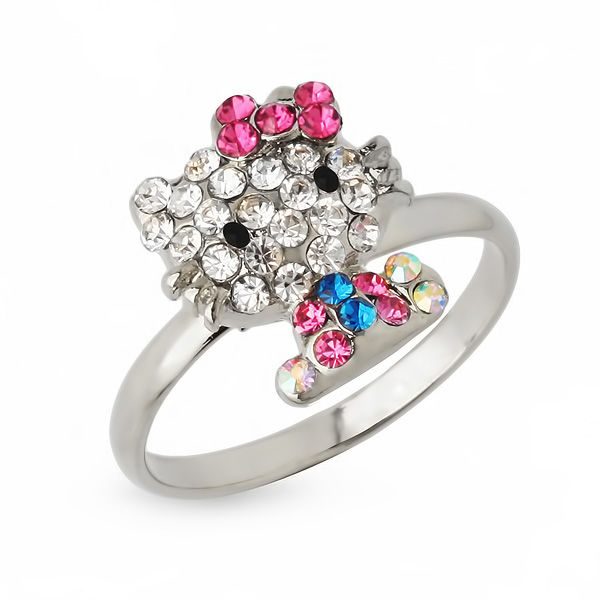 Кольцо с кристаллами Swarovski Малышка - фото
