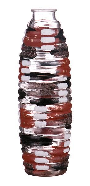 Ваза декоративная цветная мозаика кирпичная высота=28 см. - фото