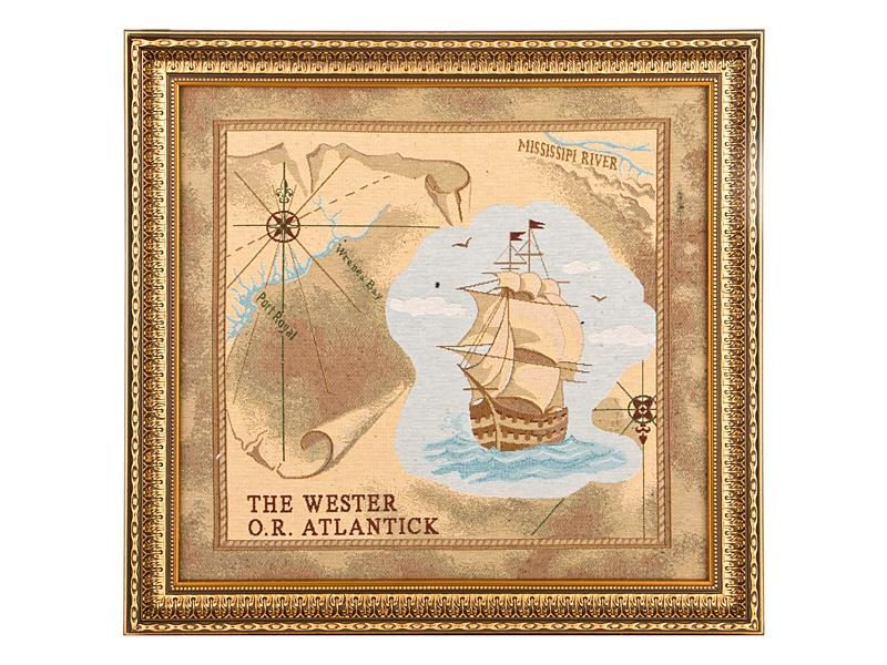 Гобеленовая картина колумб 57*54 см. - фото