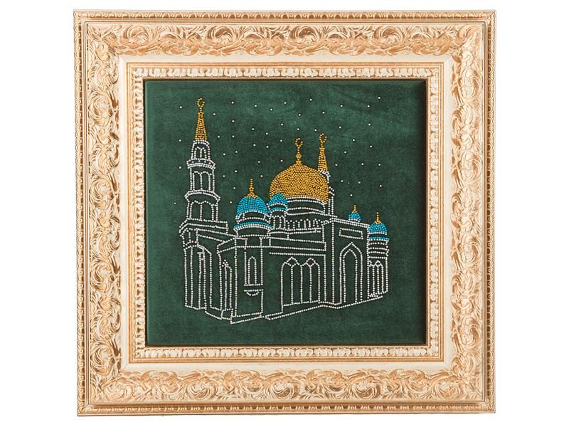 Картина со стразы московская соборная мечеть , 50x52см - фото