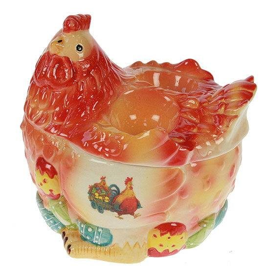 Вазочка для пасхальных яиц и угощений Курочка 18*20*16см - фото