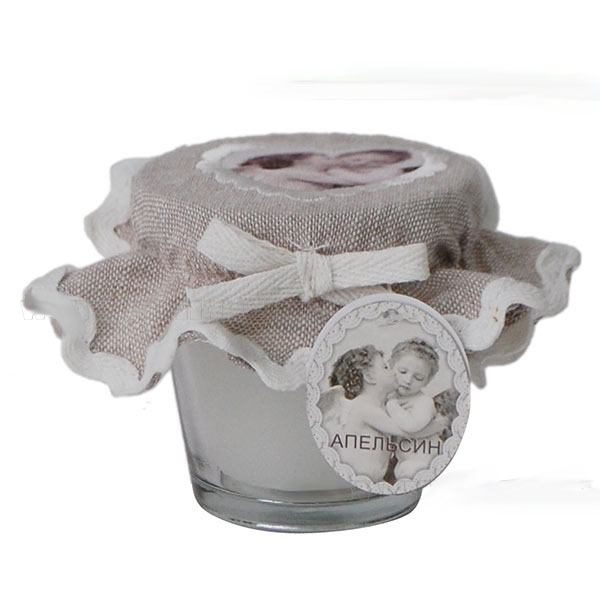 Свеча Ангел (цветок апельсина), L7 W7 H6,7 см - фото