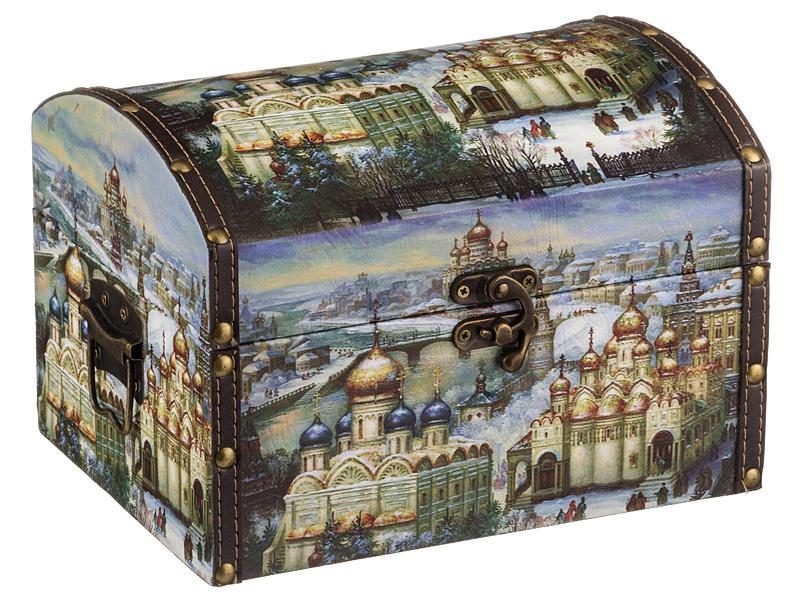 Набор шкатулок из 2 шт. из серии церкви россии 24*18*16/20*14*13 см.без упаковки - фото