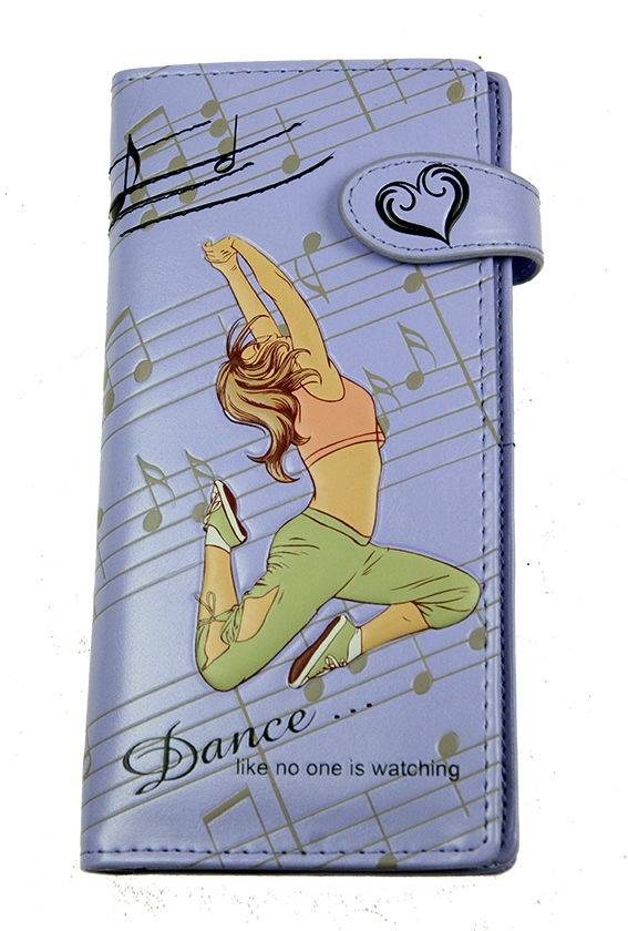 Кошелек женский голубой Dance - фото