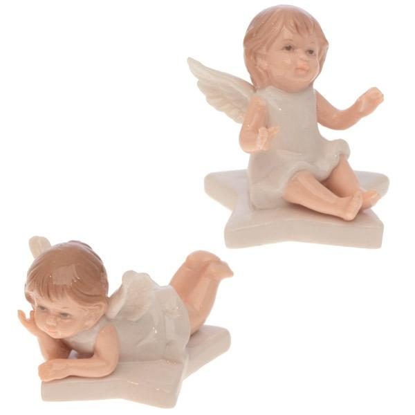 Фигурка декоративная Ангел. Счастливое детство, 2 в., L6,5 W4 H8 см - фото
