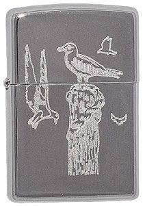 Зажигалка Zippo 4*6см. Птицы - фото