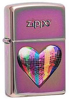 Зажигалка Zippo 4*6см. Сердце - фото