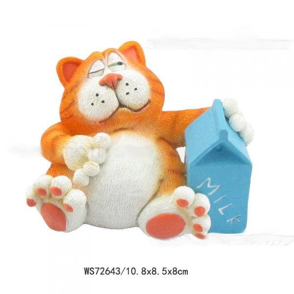 Фигурка декоративная Кот, L10,8 W8,5 H8 см - фото