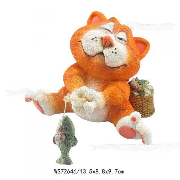 Фигурка декоративная Кот, L13,5 W8,8 H9,7 см - фото