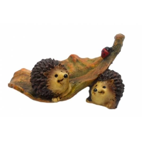 Фигурка декоративная Ёжики, 7,5х4,3х4 см - фото