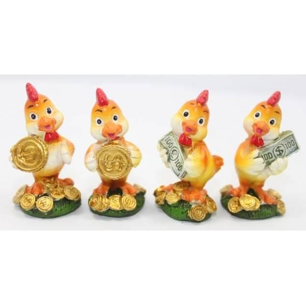 Фигурка декоративная Цыпленок, L2,5 W2,4 H3,8 см, 8 в. - фото