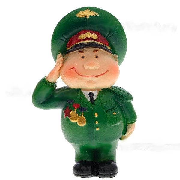 Фигурка декоративная Военный, L4,8 W2,7 H8 см - фото