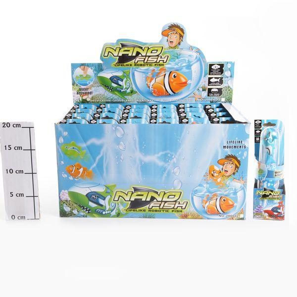 Игрушка на батарейках: набор плавающих рыб, 24 шт. , Nano Fish, BOX 39х20х21 см - фото