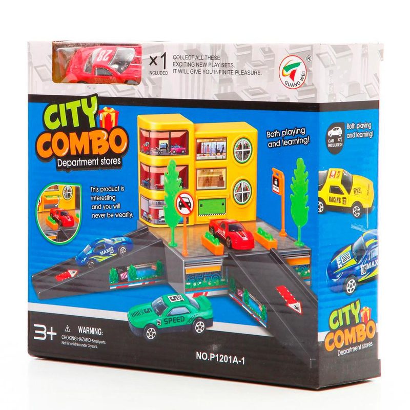 Игровой набор, City Combo, магазин, 1мет. маш.,  21х19х6 см - фото