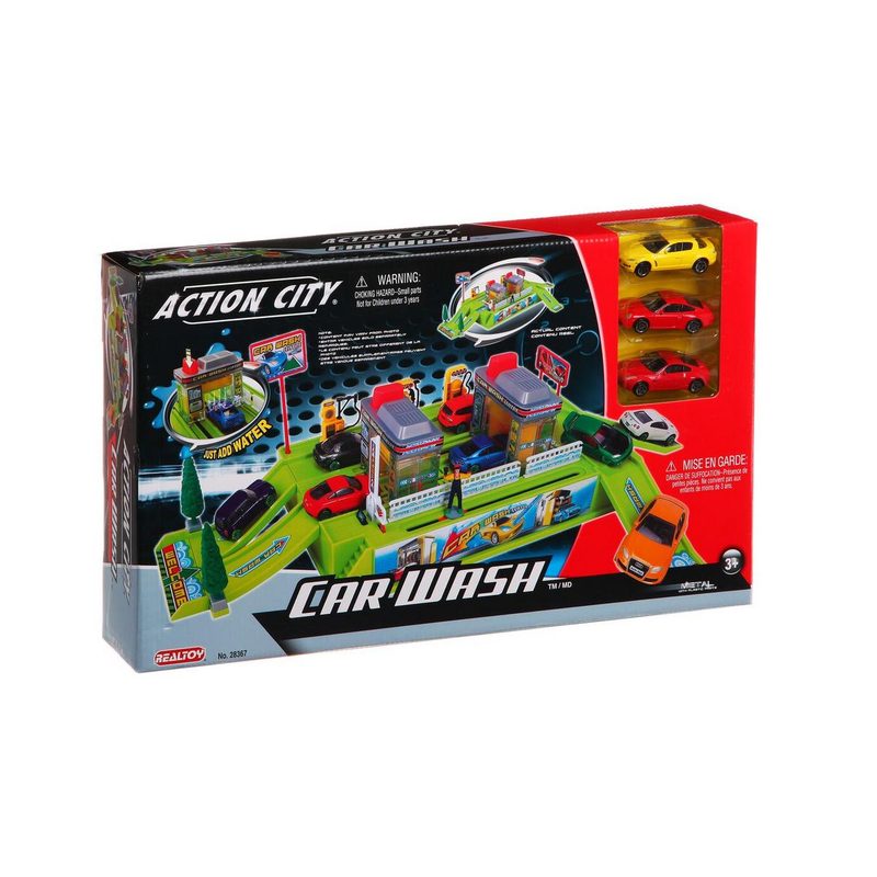 Игровой набор Realtoy Автомойка, в компл. 3 машины - фото