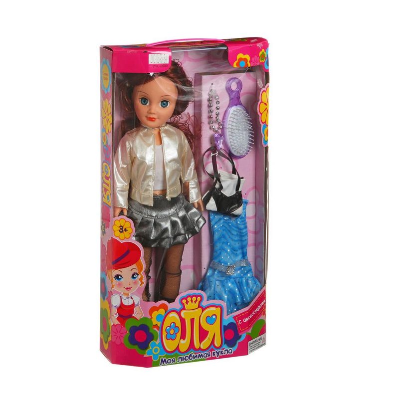 Кукла ОЛЯ стильная с аксесс. , русс. IC, 25*9*45, 5см - фото