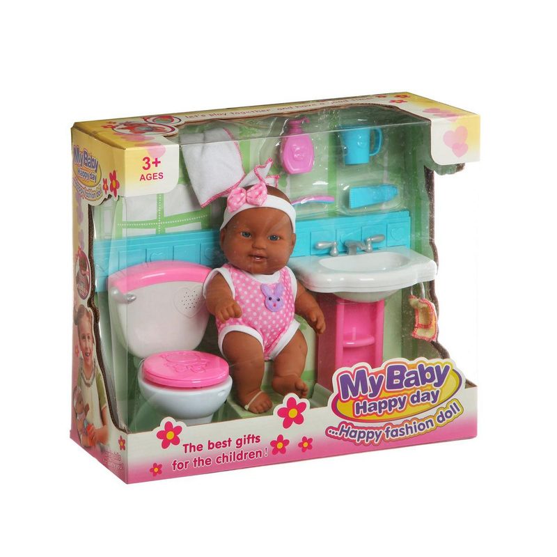 Пупс My Baby (н-р ванная комната), 41*36*17см - фото