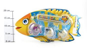 Набор игровой рыбалка со светом, 41*21см, удочка, 3рыбки Fishing game - фото